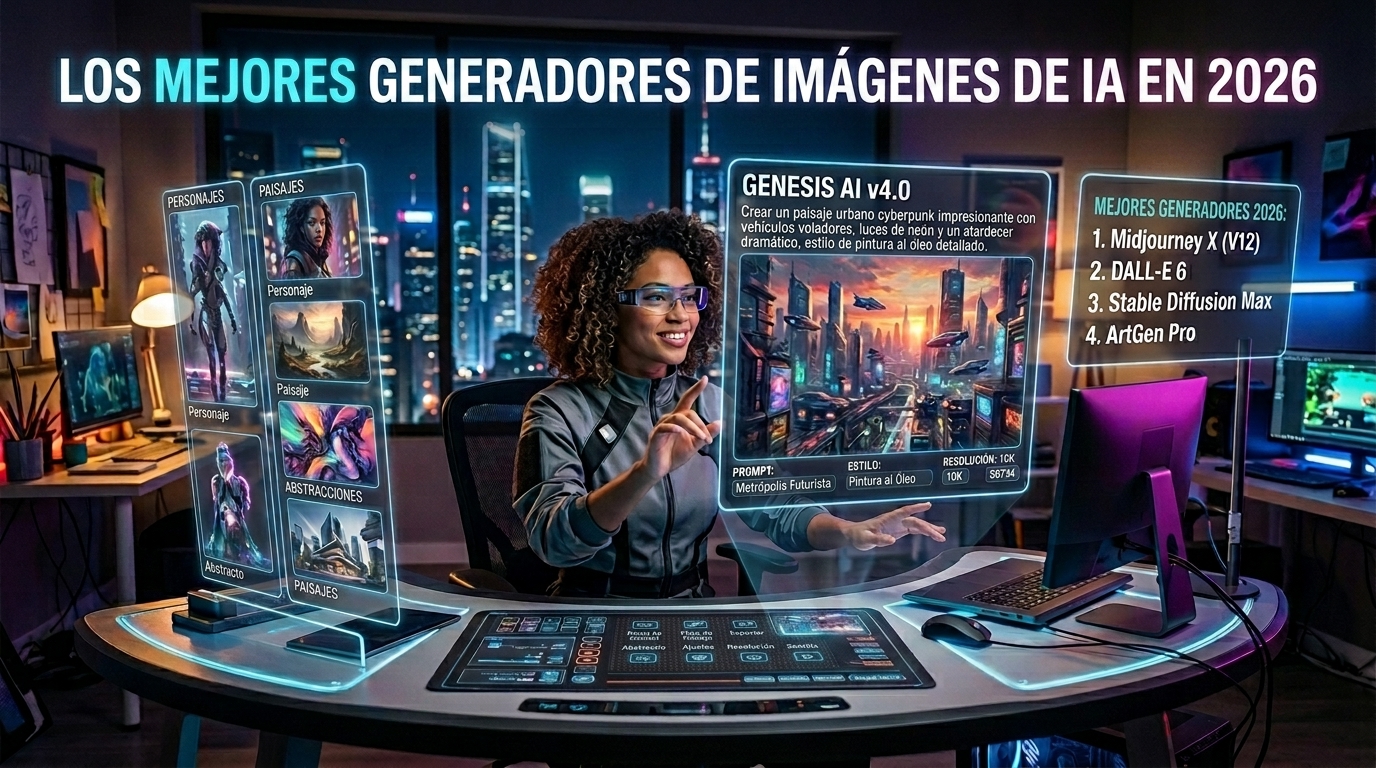 Mejores generadores de imágenes con IA